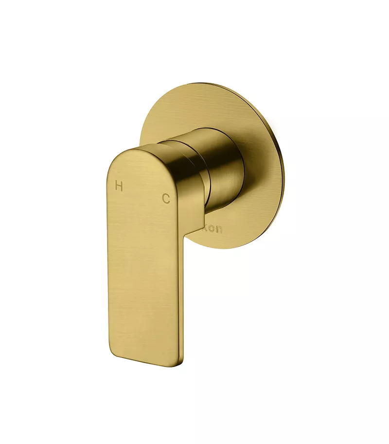 IKON Flores Brushed Gold Wall Or Shower Mixer