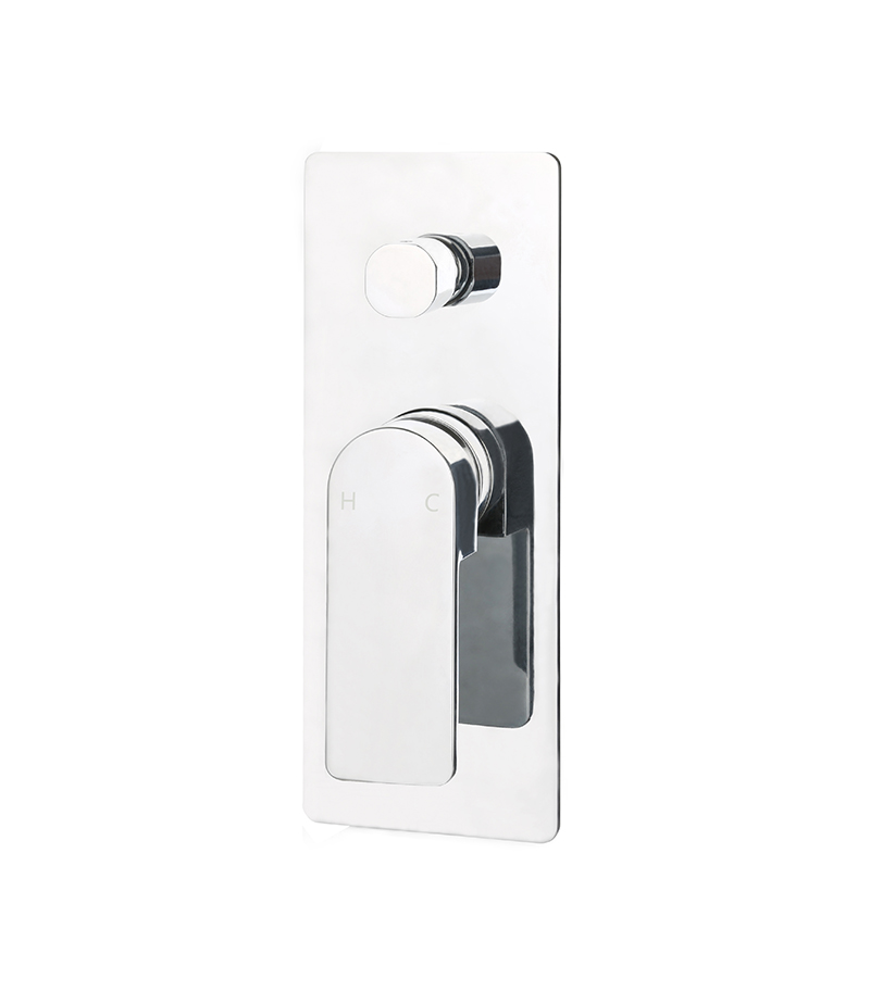 IKON Flores Chrome Wall Or Shower Mixer With Diverter