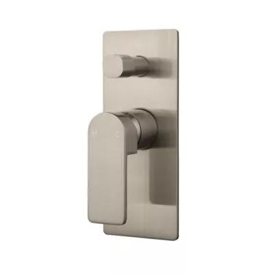 IKON Flores Brushed Nickel Wall Or Shower Mixer With Diverter