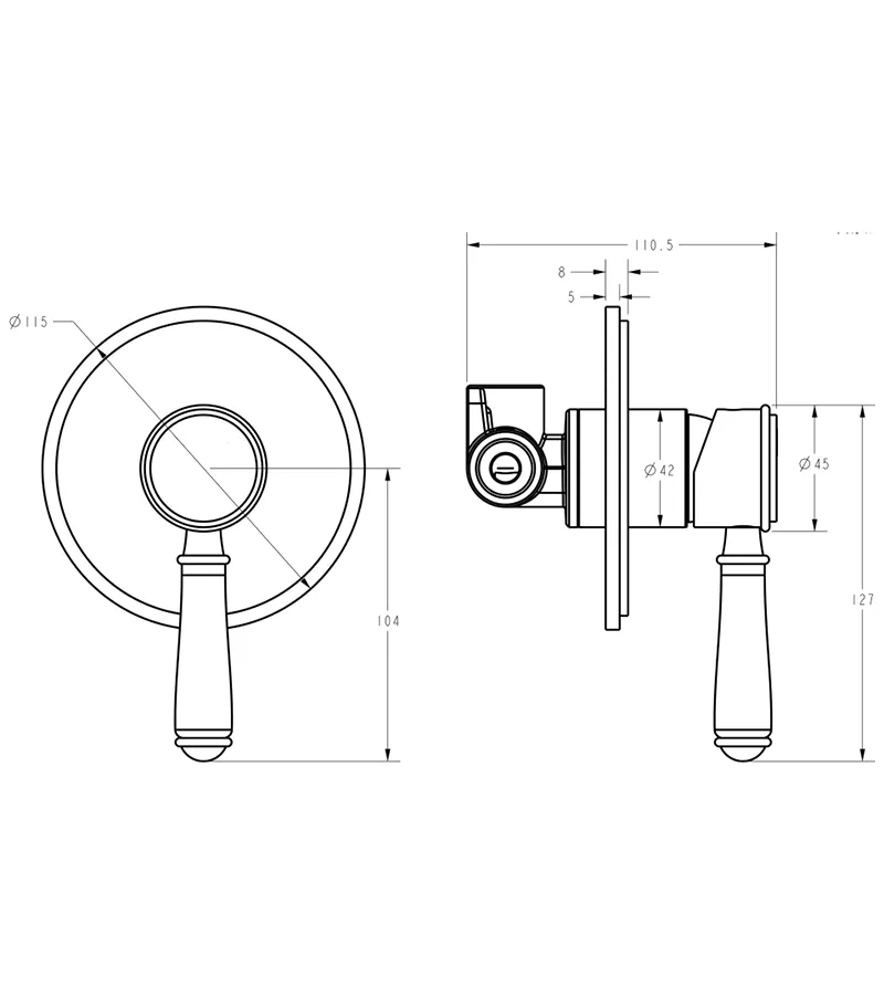 IKON Clasico Wall Mixer Specification IKON Clasico Wall Mixer Specification