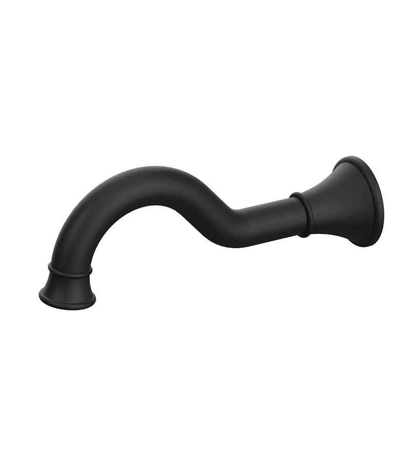 IKON Clasico Matt Black Spout HYB868-801MB