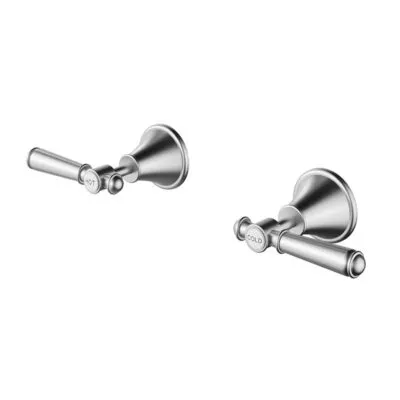 Clasico Solid Handle Wall Top Assembly - Brushed Nickel