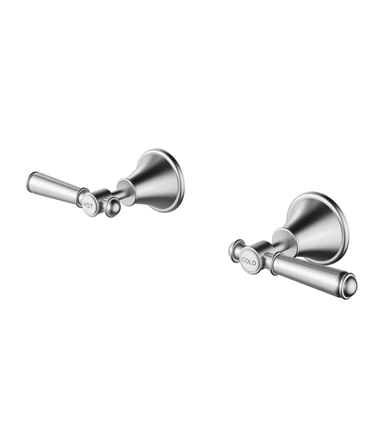 Clasico Solid Handle Wall Top Assembly - Brushed Nickel