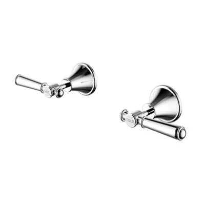 Clasico Solid Handle Wall Top Assembly - Chrome