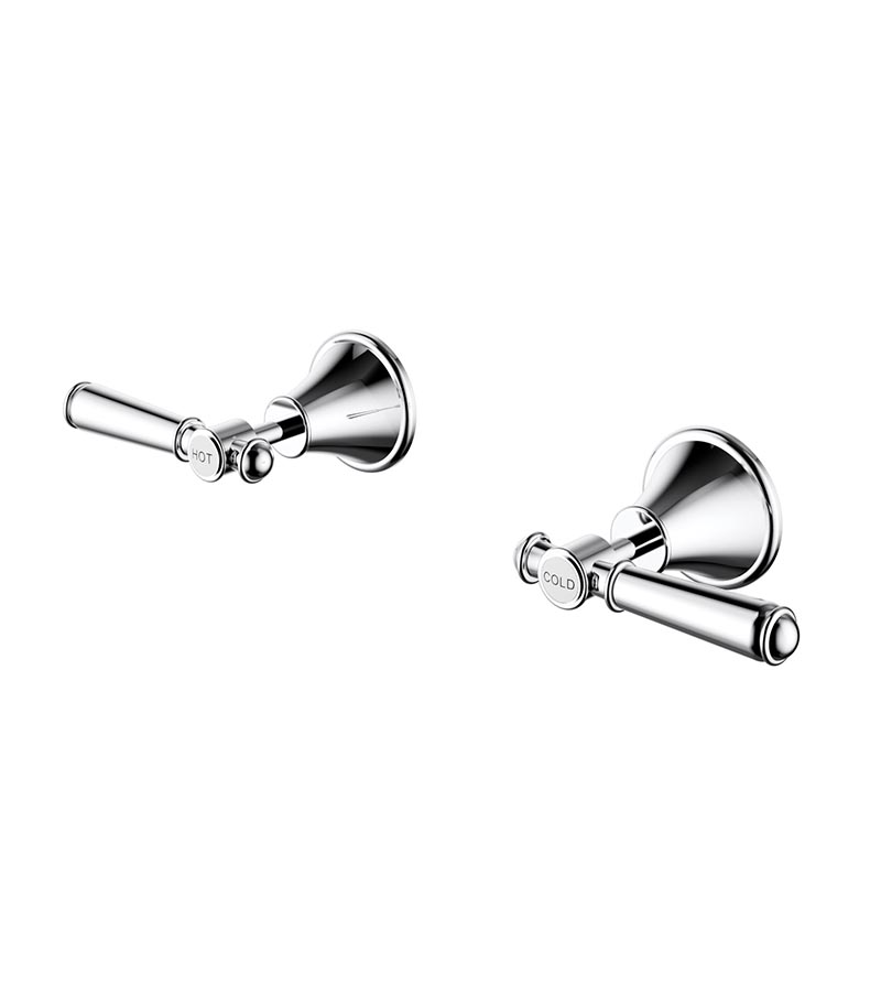 Clasico Solid Handle Wall Top Assembly - Chrome