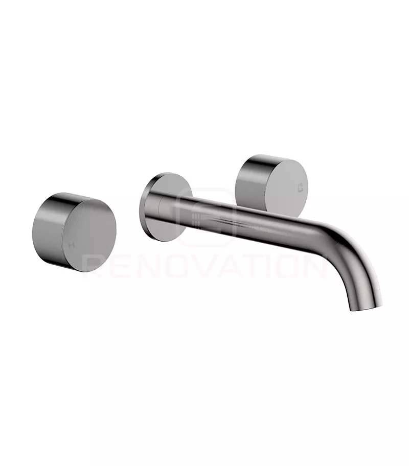 Tana Brushed Nickel Bath Tap Set