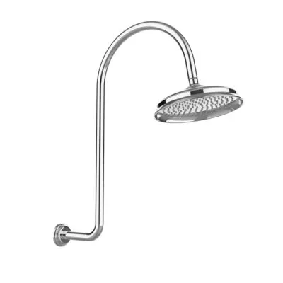 Clasico Chrome Shower Head With High-Rise Arm