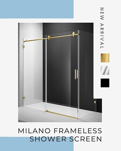 Milano Frameless Shower Screens