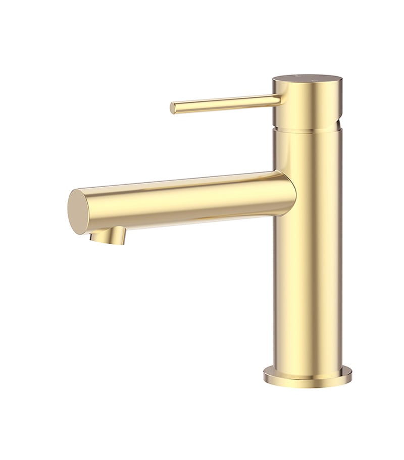 Opus II Brushed Gold Stainless Steel Basin Mixer