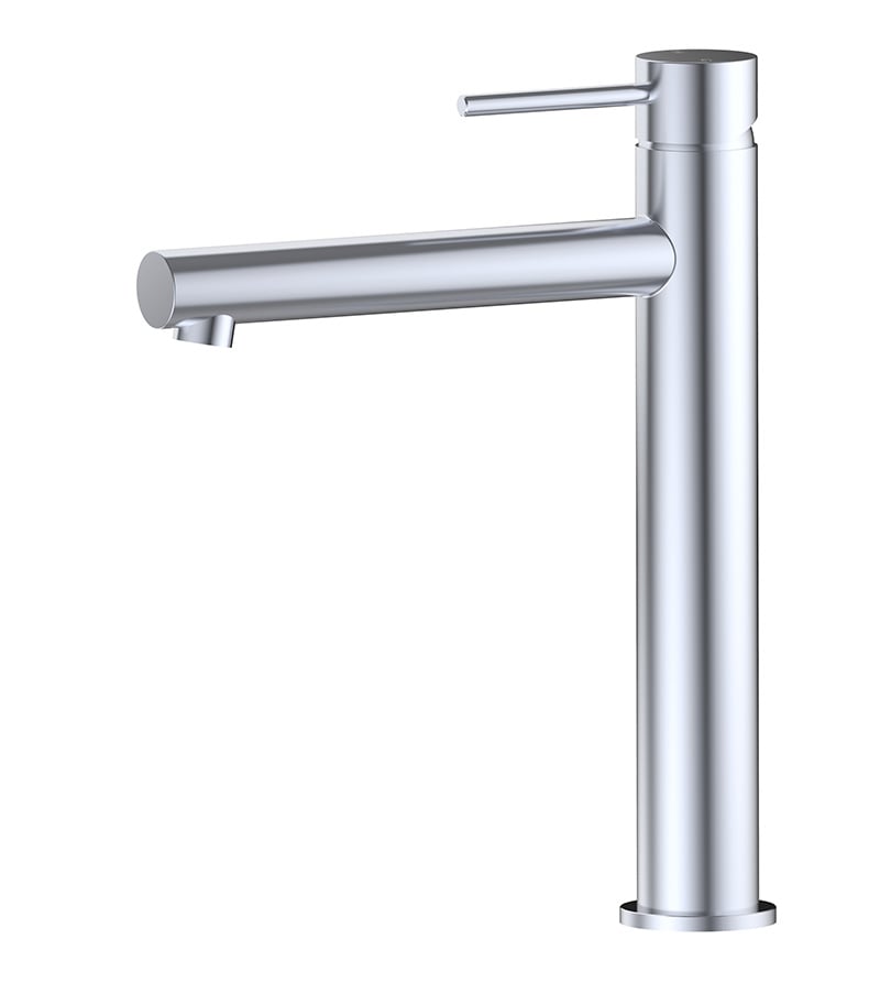 Opus II Chrome Stainless Steel High-rise Basin Mixer