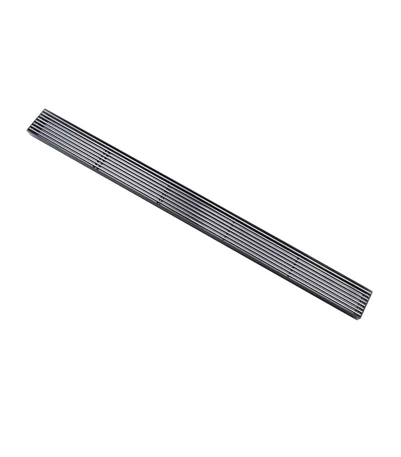 Linear Stainless Steel Gunmetal Grey Floor Grate 600mm to 1200mm