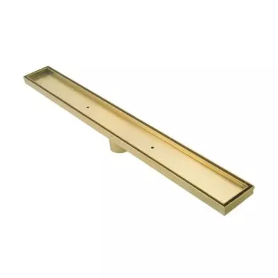 Tile Insert Floor Grate 600mm to 1200mm - Gold