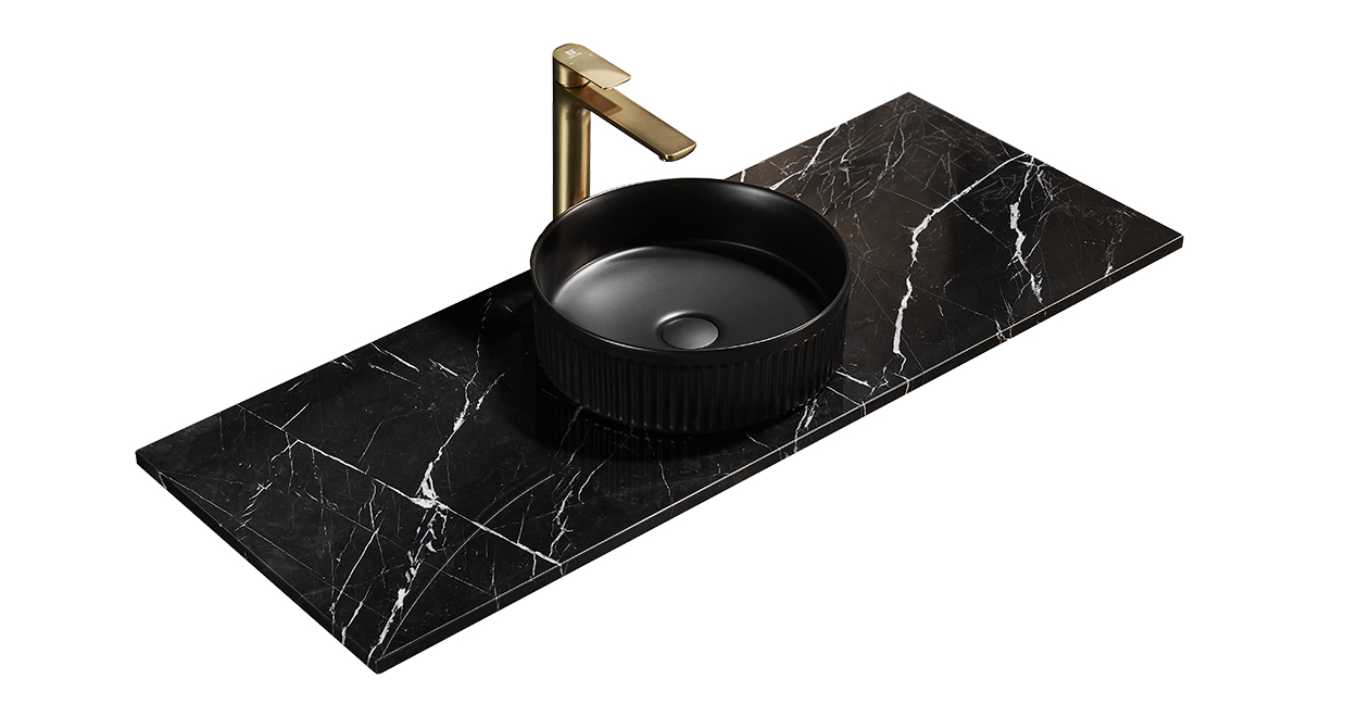 Natural Square Marble - Nero Marquina 18mm Thickness