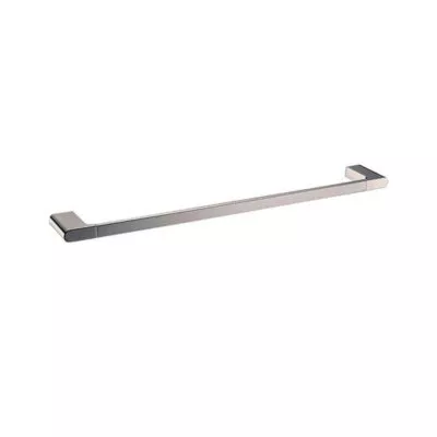 AU Single Towel Rail - Brushed Nickel