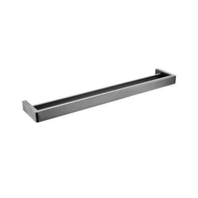 IVANO Double Towel Rail - Gunmetal Grey