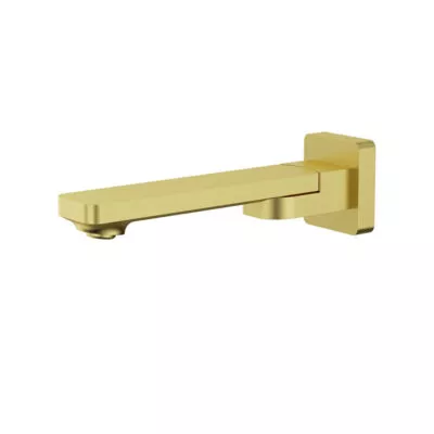 Ruki Swivel Brushed Gold Basin or Bath Spout