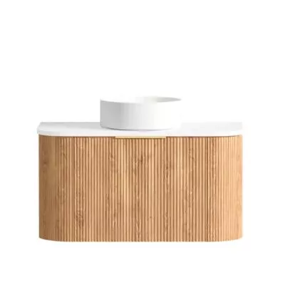 Bondi Woodland Oak 900mm Plywood Wall Hung Vanity