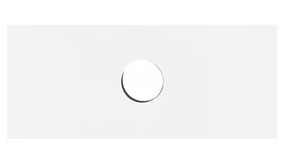 Solid Matt White Stone Top 1200mm - Single