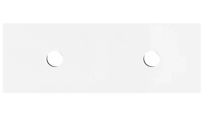 Solid Matt White Stone Top 1800mm - Double