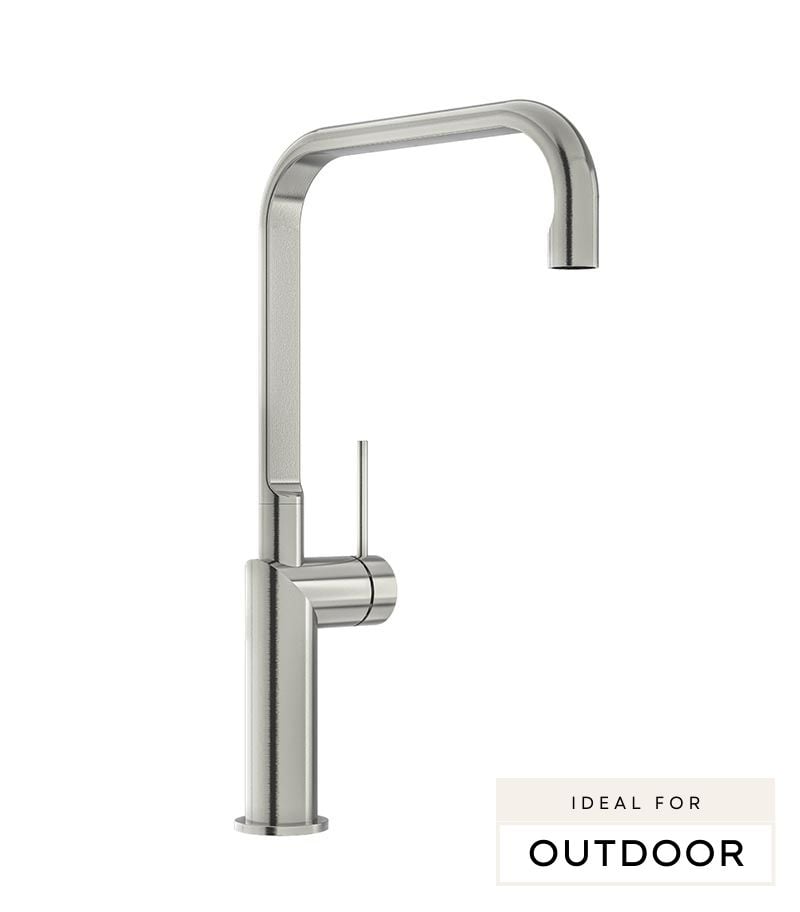 Elle 316 Stainless Steel Sink Mixer - Brushed Stainless