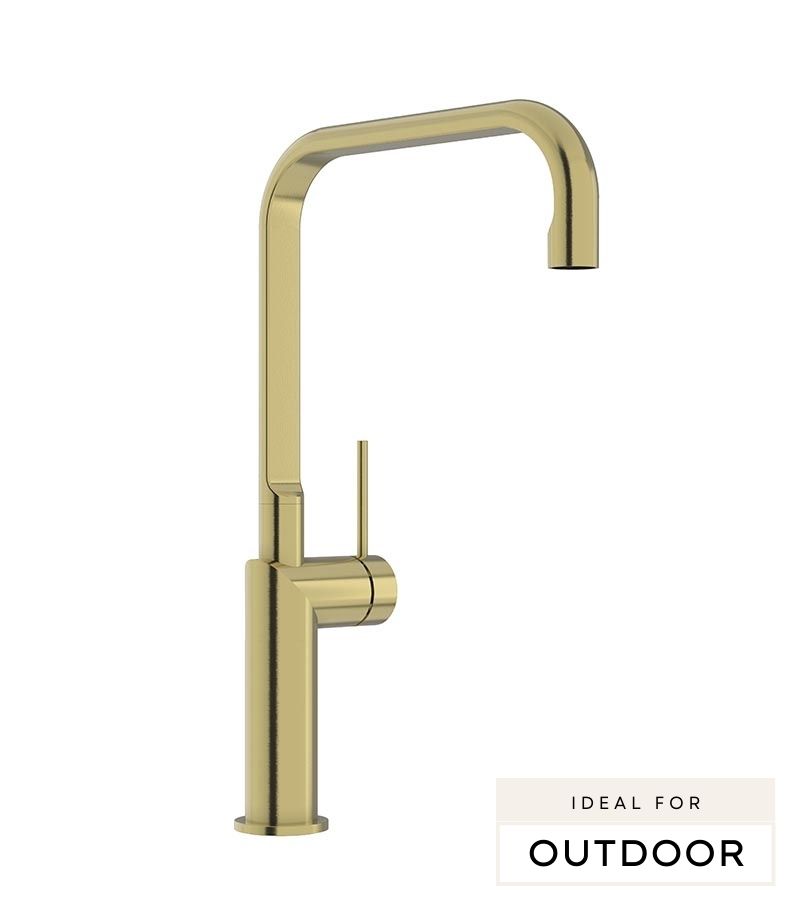 Elle 316 Stainless Steel Sink Mixer - Brushed Gold