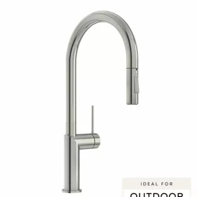 Elle 316 Stainless Steel Pull-out Sink Mixer - Brushed Stainless