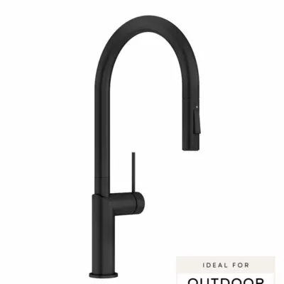 Elle 316 Stainless Steel Pull-out Sink Mixer - Matt Black