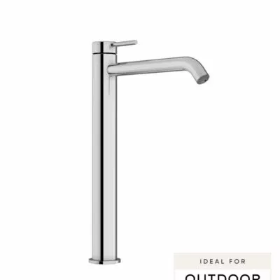 Elle 316 Stainless Steel High-rise Basin Mixer - Chrome