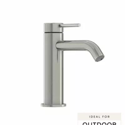 Elle 316 Stainless Steel Basin Mixer - Brushed Stainless