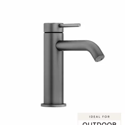 Elle 316 Stainless Steel Basin Mixer - Gunmetal Grey