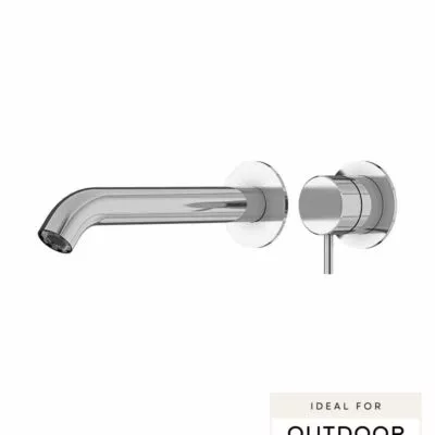 Elle 316 Stainless Steel Wall Outlet Mixer - Chrome