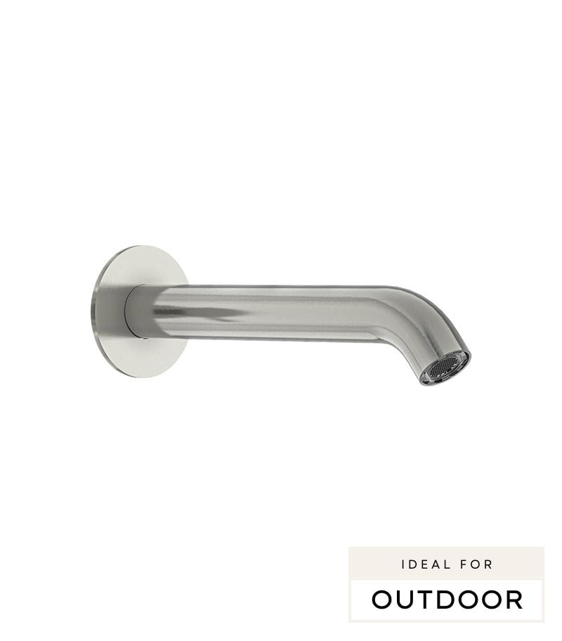 Elle 316 Stainless Steel Wall Spout - Brushed Stainless