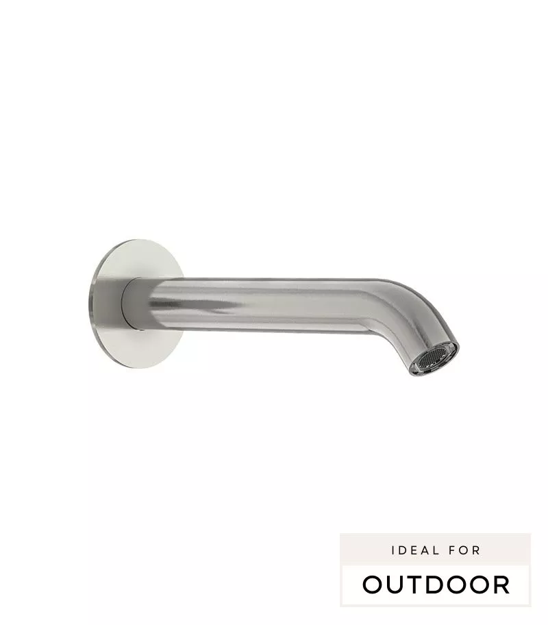 Elle 316 Stainless Steel Wall Spout - Brushed Stainless