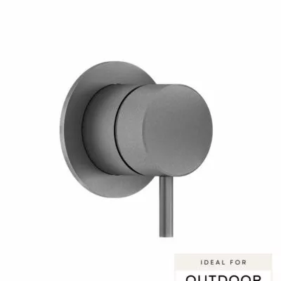 Elle 316 Stainless Steel Wall Mixer - Gunmetal Grey