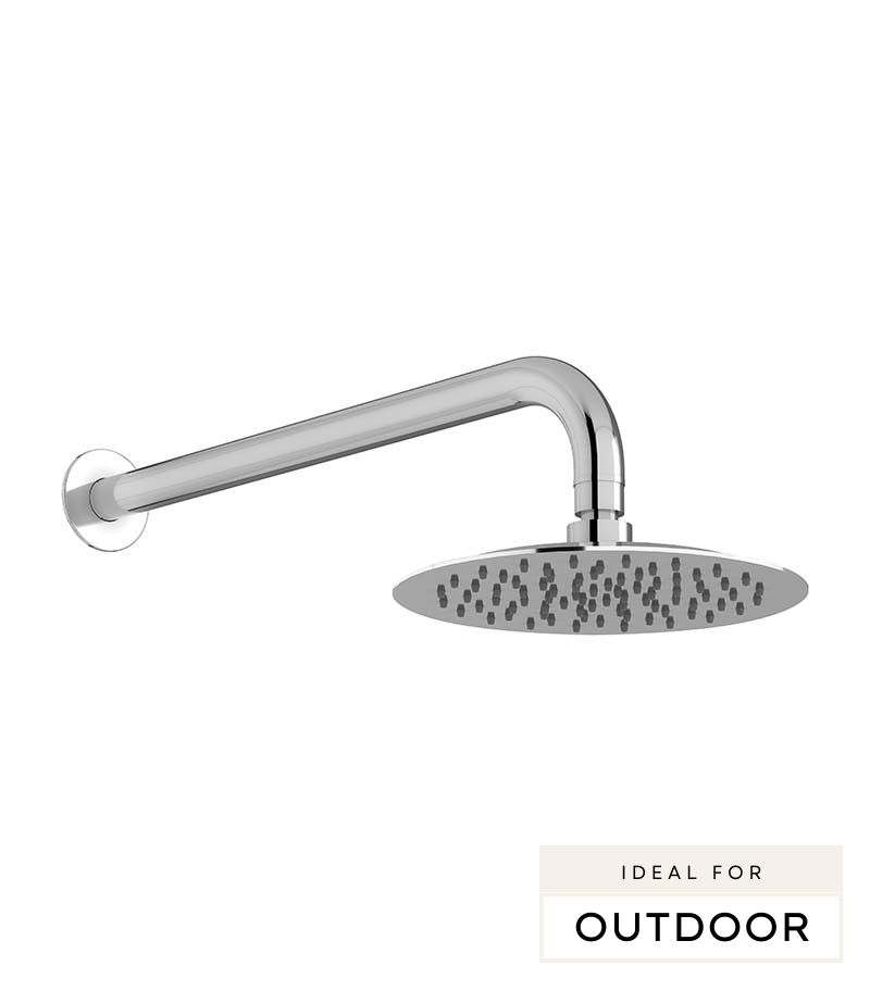 Elle 316 Stainless Steel Shower Head With Arm - Chrome