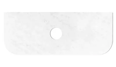 Bondi stone top - Solid surface cloudy carrara marble 1200mm wide