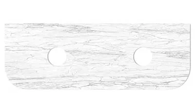 Bondi stone top - Natural carrara marble 1500mm wide