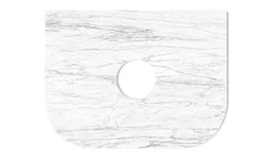 Bondi stone top - Natural carrara marble 18mm thickness