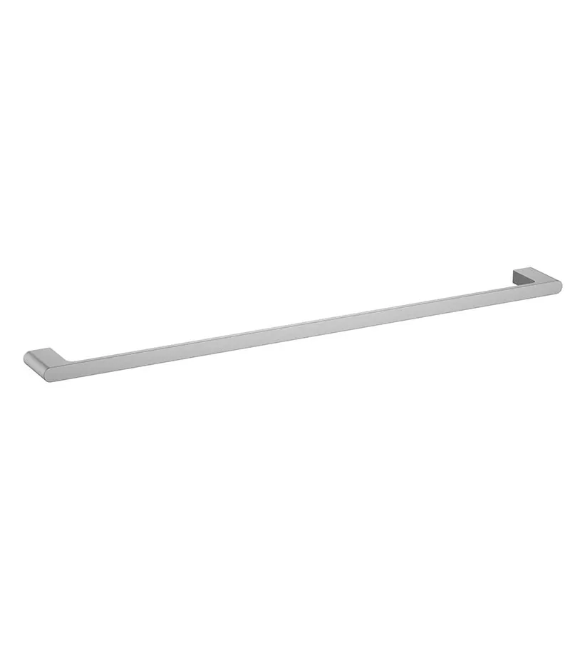 Cora Single Towel Rail - Brushed Nickel