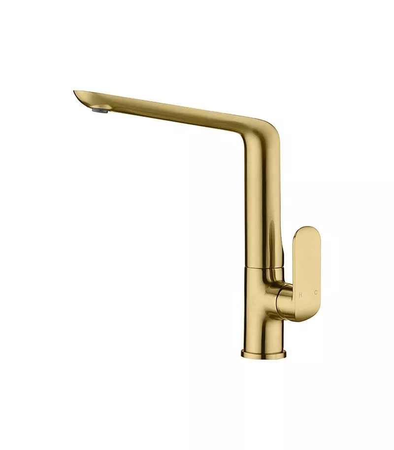 IKON Kara Brushed Gold Sink Mixer