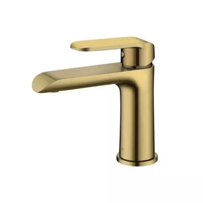 IKON Kara Brushed Gold Basin Mixer