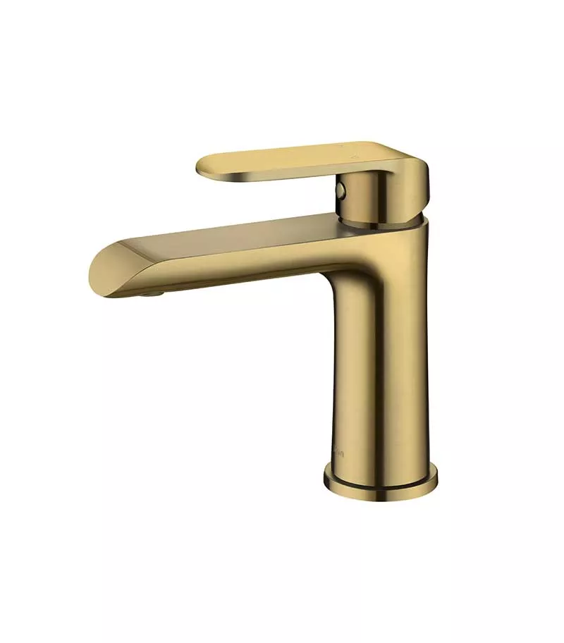 IKON Kara Brushed Gold Basin Mixer