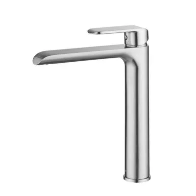 IKON Kara High Rise Brushed Nickel Basin Mixer