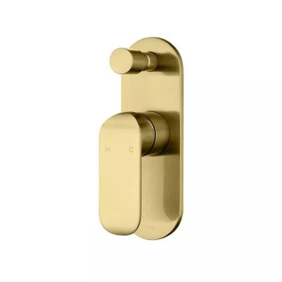 IKON Kara Brushed Gold Wall Mixer With Diverter