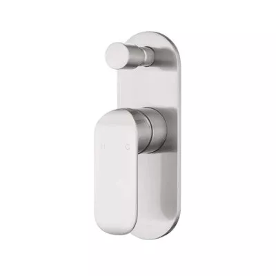 IKON Kara Brushed Nickel Wall Mixer With Diverter