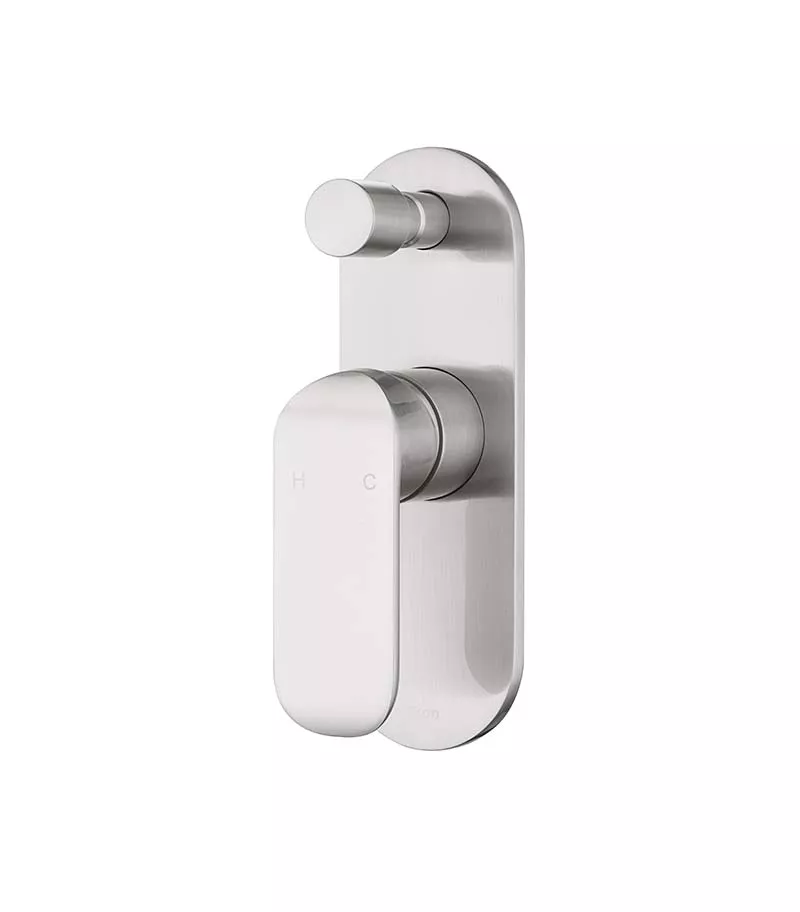 IKON Kara Brushed Nickel Wall Mixer With Diverter