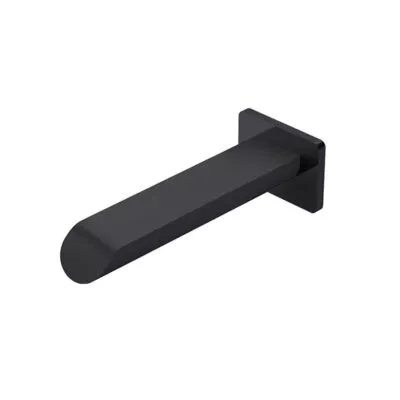 IKON Kara Matt Black Bath Spout Or Outlet Curved Tip