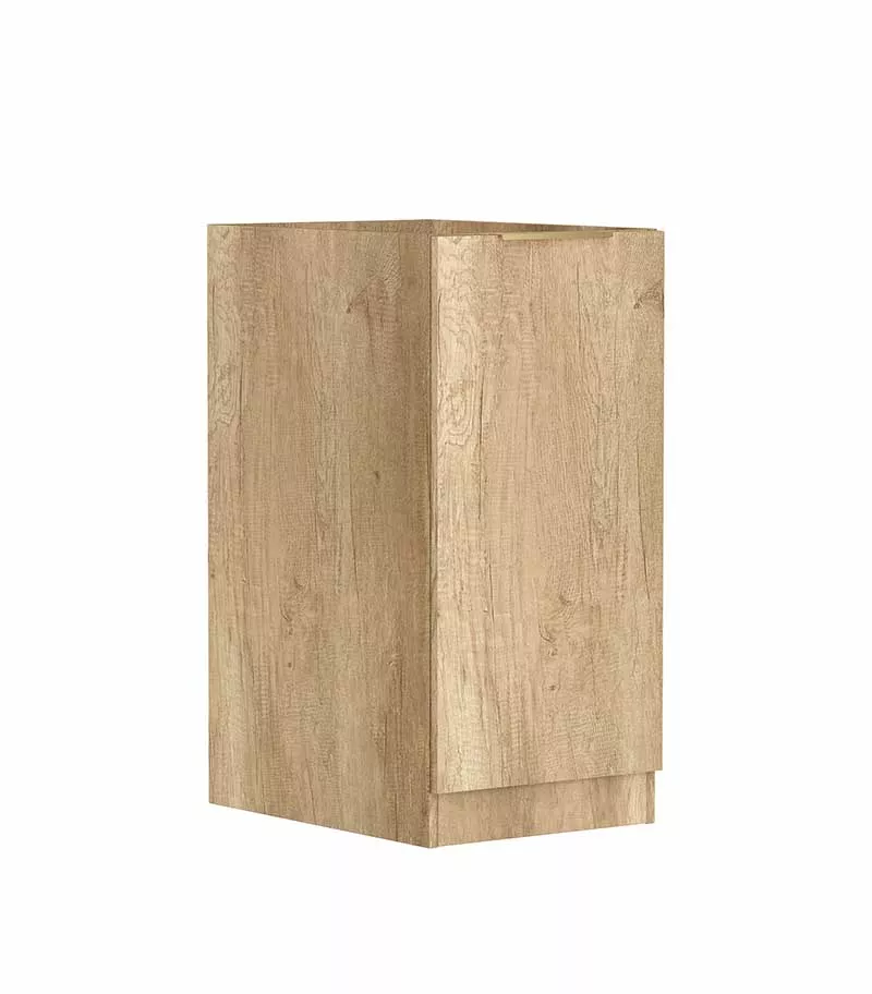 Bondi Laundry Base Cabinet 416mm - Natural Oak Side View