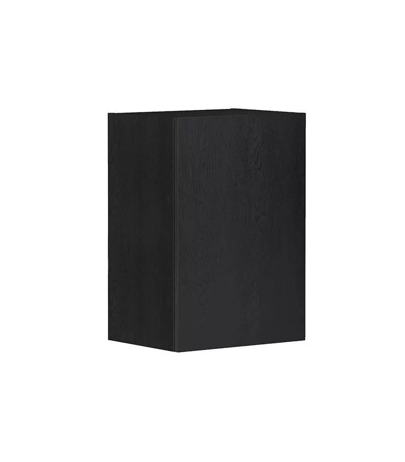 Bondi Laundry Wall Cabinet 416mm - Black Oak Side View