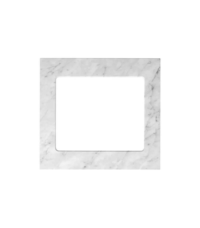 Laundry Stone Top 650mm-Natural Carrara White